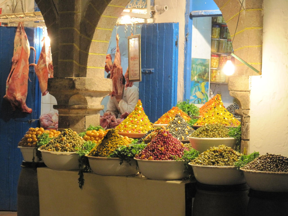 Mercado nocturno de Essaouria