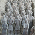 un grupito de guerreros de terracotta