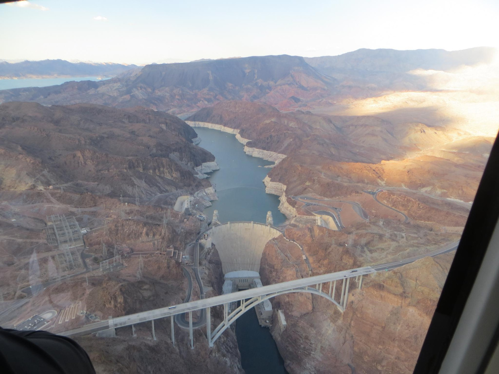 Vista de la represa Hoover