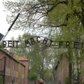 'El Trabajo Libera' en la entrada a Auschwitz