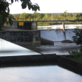 Hidroeléctrica por donde pasa el río panderos..