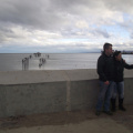 Javier y Lore en el estrecho de Magallanes