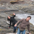 Cesar y Mary en el estrecho de Magallanes