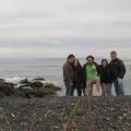 Cesar, Mary, VHS, Lore y Javier en el estrecho de Magallanes