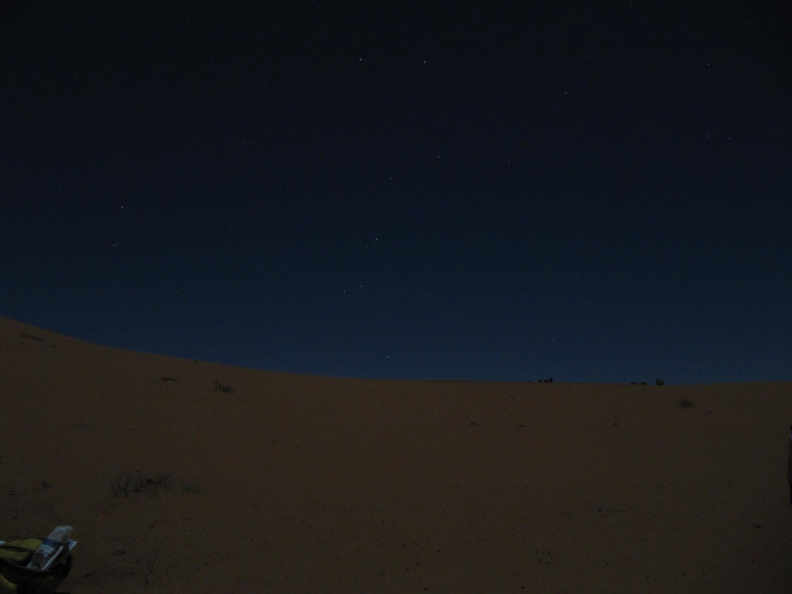 El cielo del desierto del Sahara