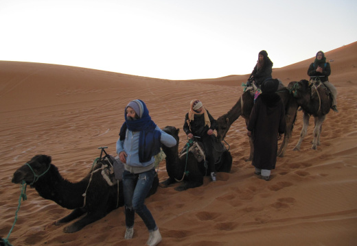 Mucho frio en el amanecer en el desierto de Sahara (9581 visitas) Mucho frio en el amanecer en el desierto de Sahara